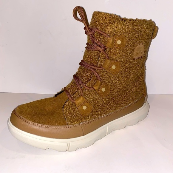 NEW Sorel Explorer II Joan Ankle Boot Faux Shearling Women 10M Ski Trail Winter - Picture 2 of 10